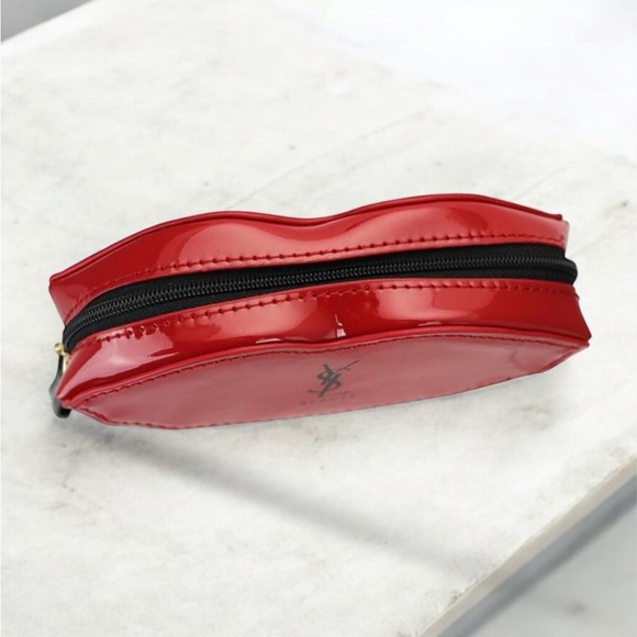 YSL Beauté Red Lips Cosmetic Bag - Picture 3 of 3